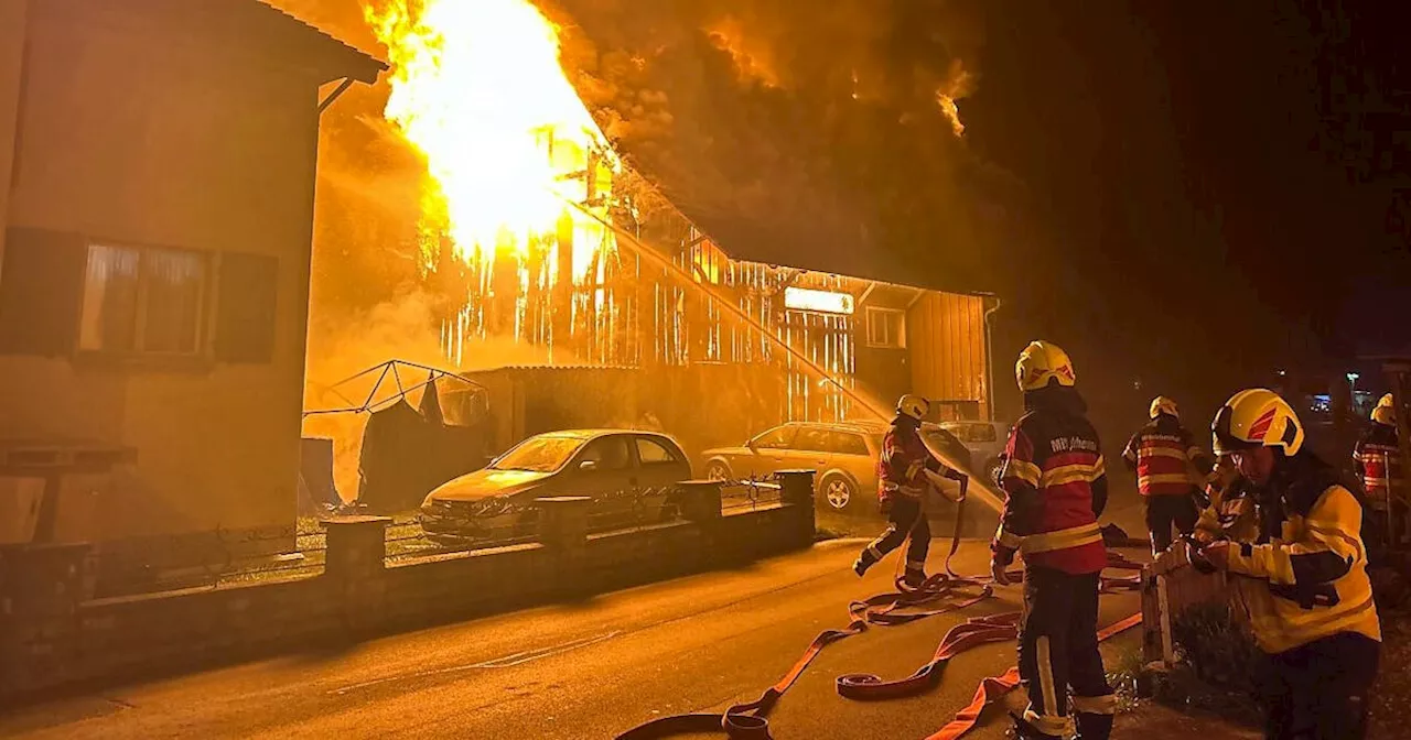 Mann rettet sich in Diepoldsau mit Sprung aus Fenster vor Flammen