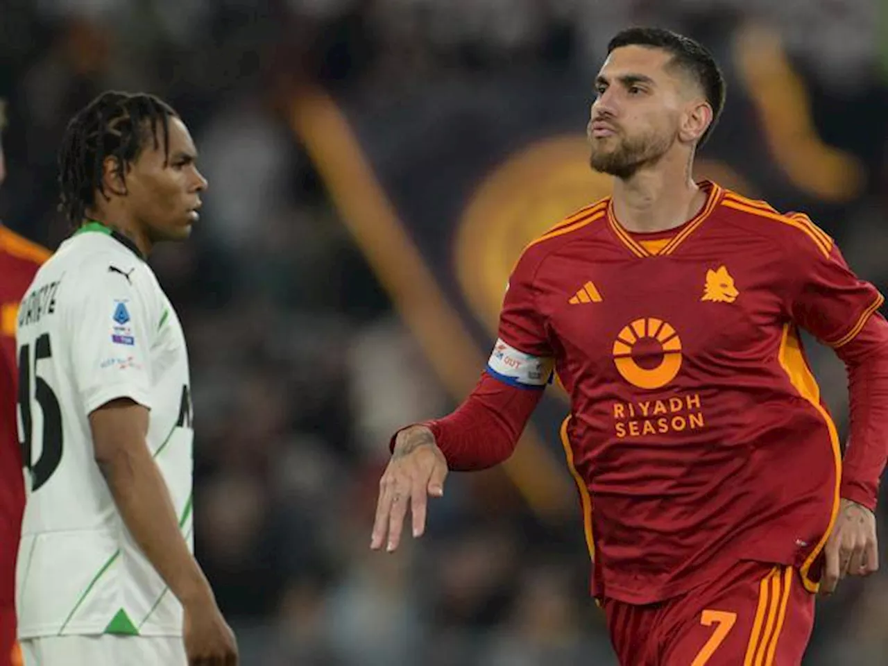 Pellegrini manda la Roma oltre l'ostacolo Sassuolo: finisce 1-0