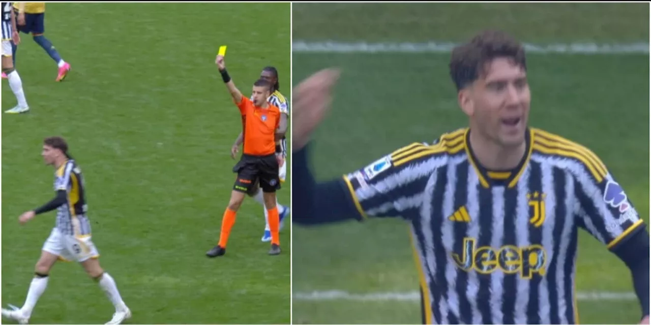 Furia Vlahovic, la frase sull'arbitro urlata alla panchina della Juve dopo l'espulsione