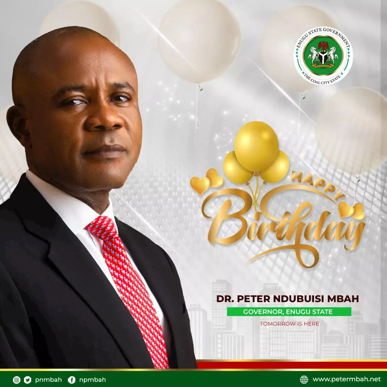 Birthday Felicitation Message for Governor Peter Ndubuisi Mbah from Chief Jerry Patrick Onuokaibe