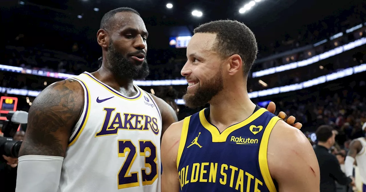 Stephen Curry volvió en un partidazo con problemas de reloj donde la rompió LeBron James