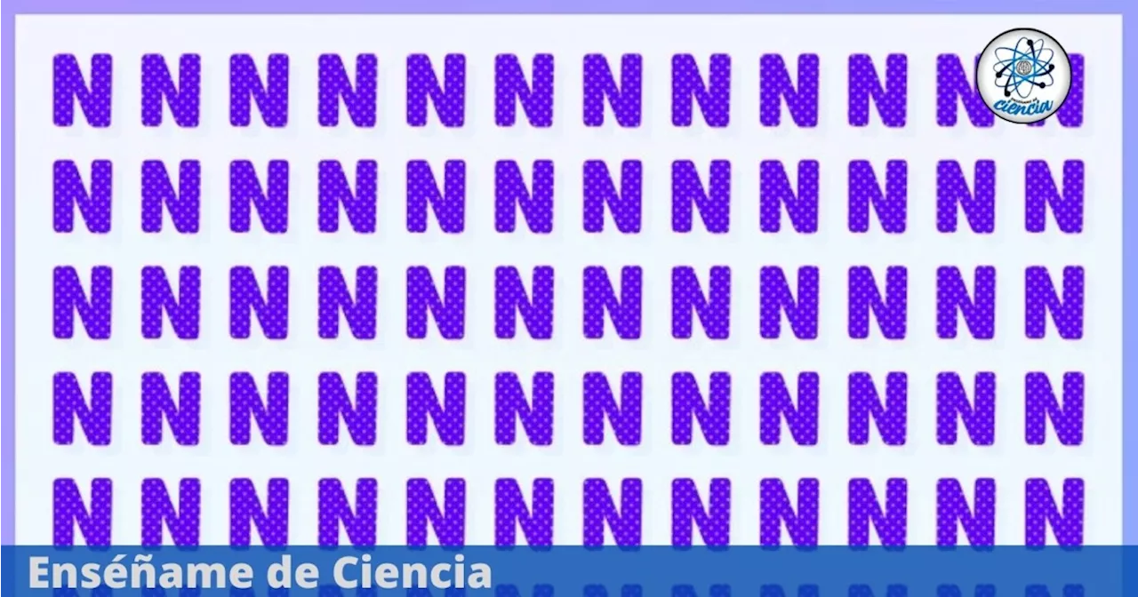 Acertijo visual FÁCIL: ¿Eres capaz de encontrar la letra “M” entre las letras “N” en menos de 10 segundos? Reto en TENDENCIA