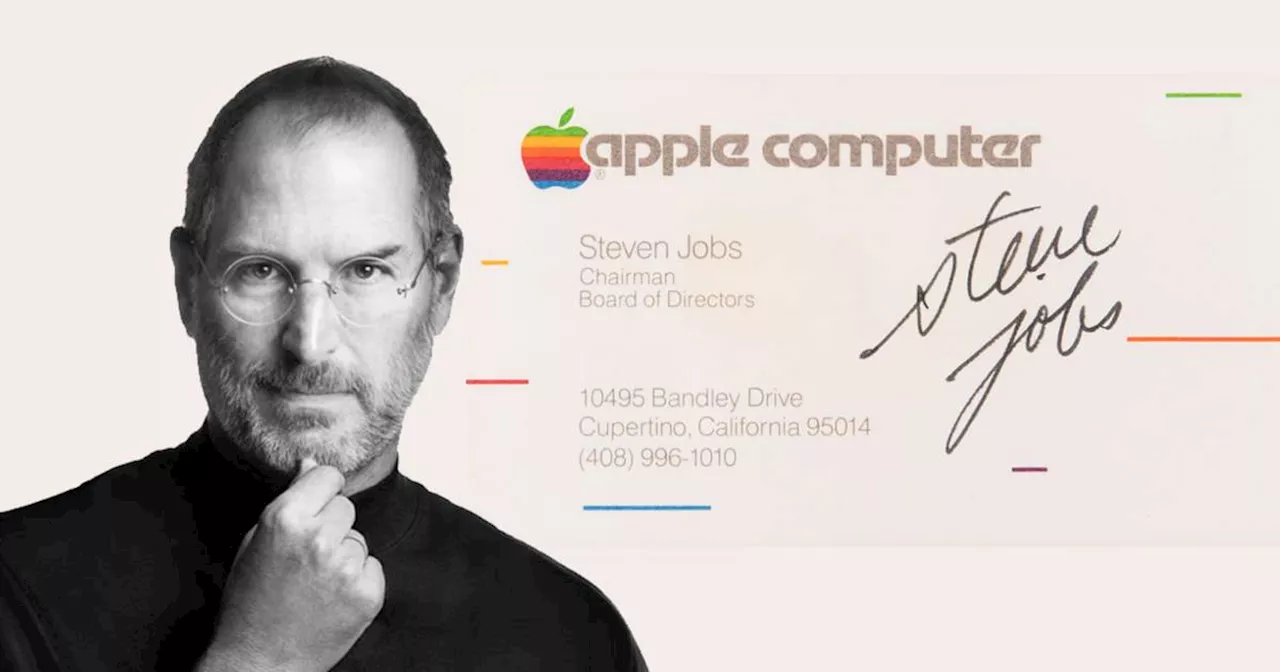 Steve Jobs puso su autógrafo en un boleto de cine y una tarjeta de negocios que ahora sale subasta