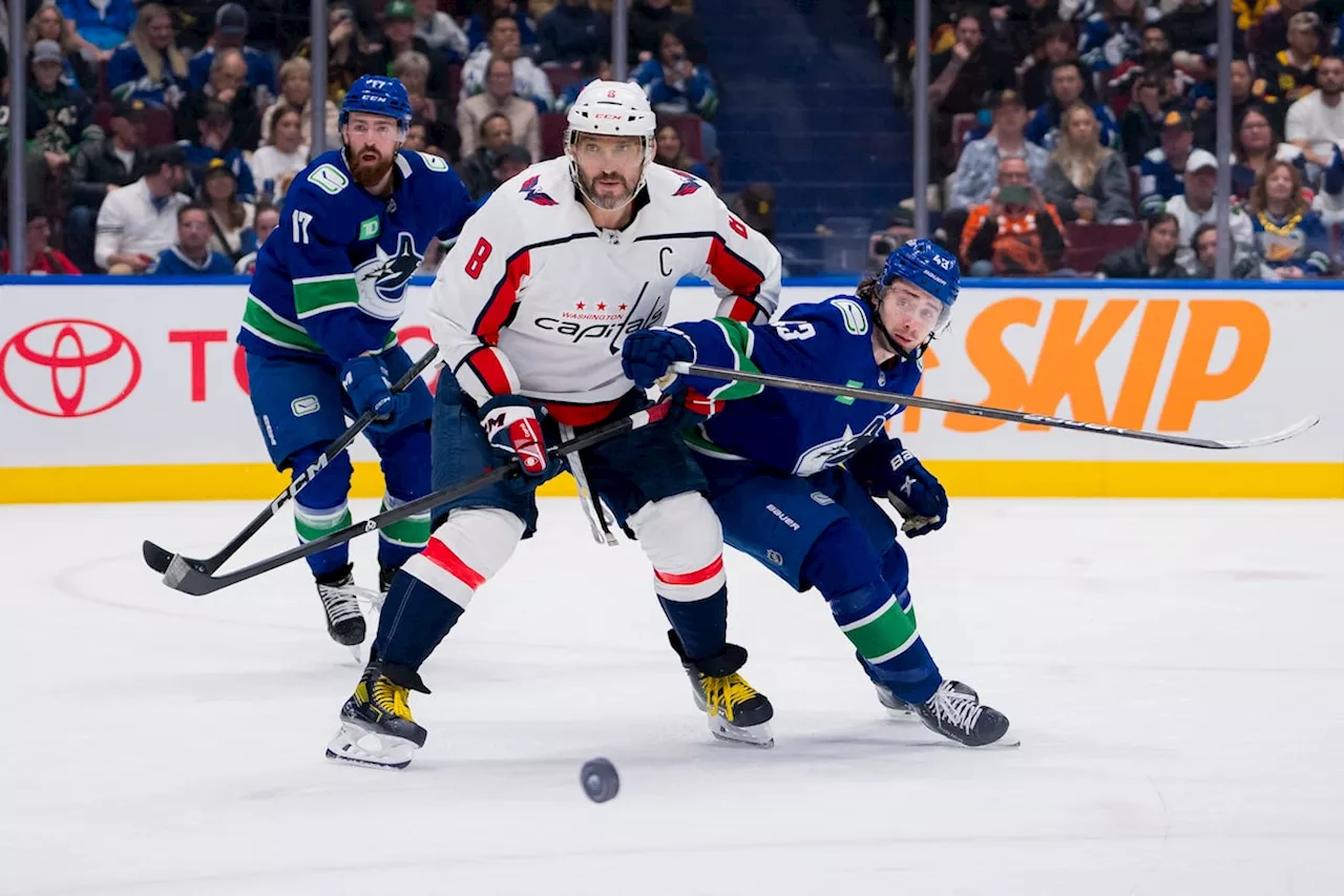 Alex Ovechkin scores goal No. 841 as Capitals beat Canucks 2-1