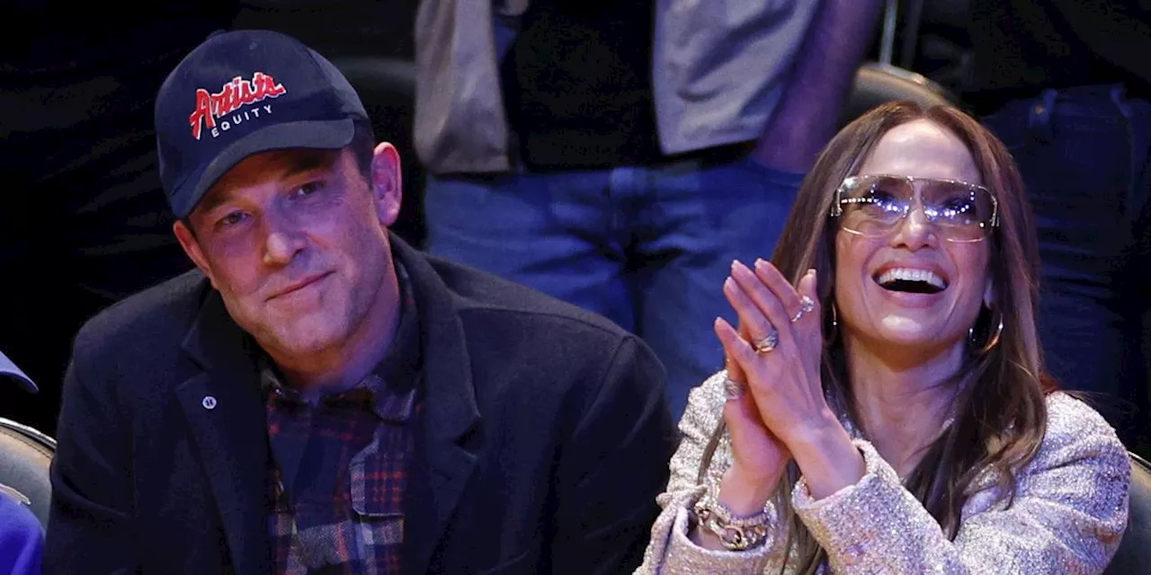 Jennifer Lopez Enjoys a Night Out With Ben Affleck and His Son at L.A. Lakers Game