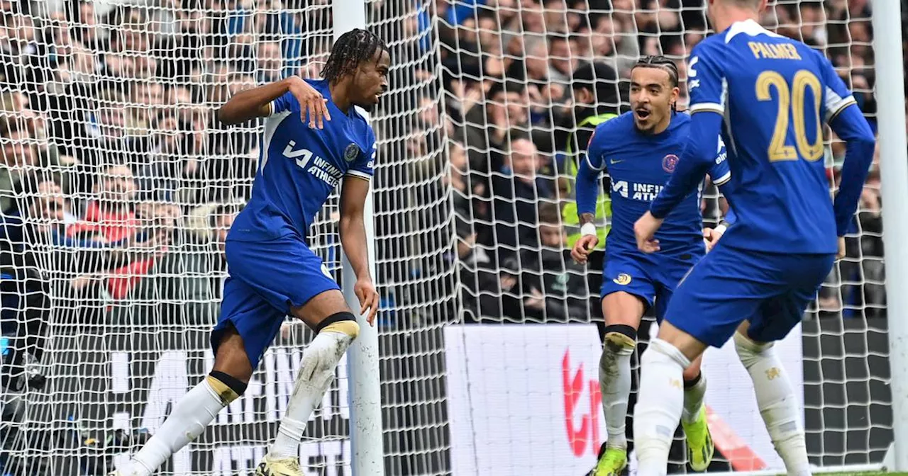 Chelsea into FA Cup semi-finals as late double sinks 10-man Leicester in chaotic battle