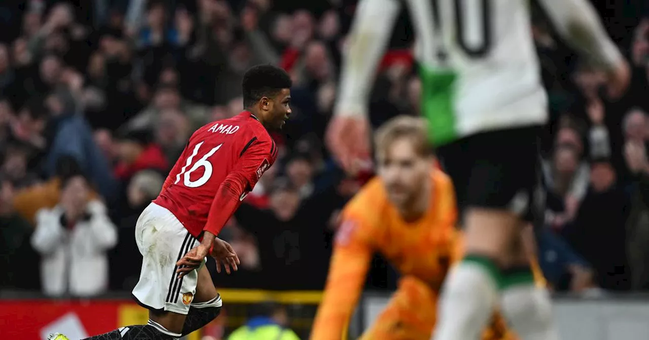 Manchester United edge Liverpool in FA Cup thriller as Amad Diallo strikes late