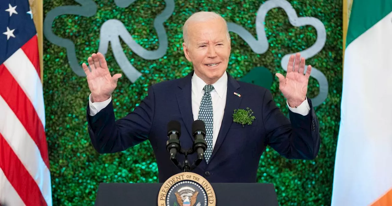 Taoiseach raises need for bombs to stop in Gaza, as central part of shamrock ceremony speech with US president