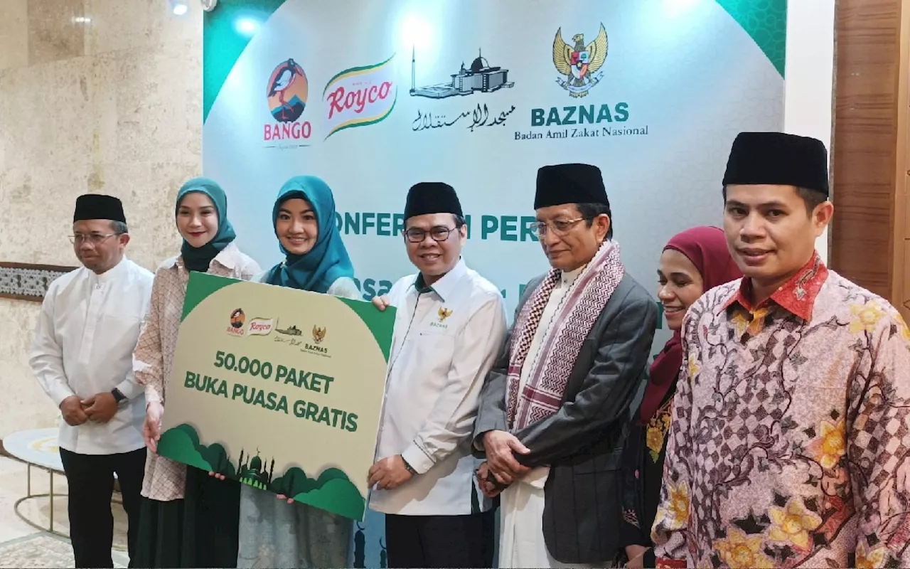 Baznas Bersama Bango dan Royco Bagikan 50 Ribu Paket Buka Puasa Gratis