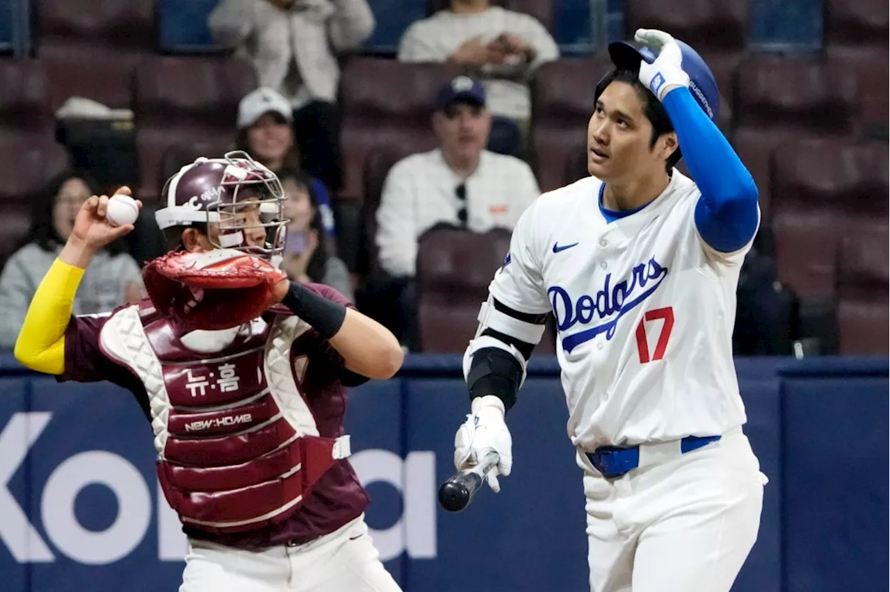 Former big leaguer on Korean team gets better of Dodgers’ Shohei Ohtani