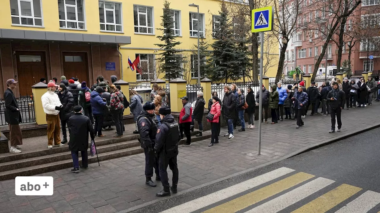 Protestschlangen gegen die Scheinwahl in Moskau: «Ab morgen wird es schlimmer, die Repressionen werden zunehmen»