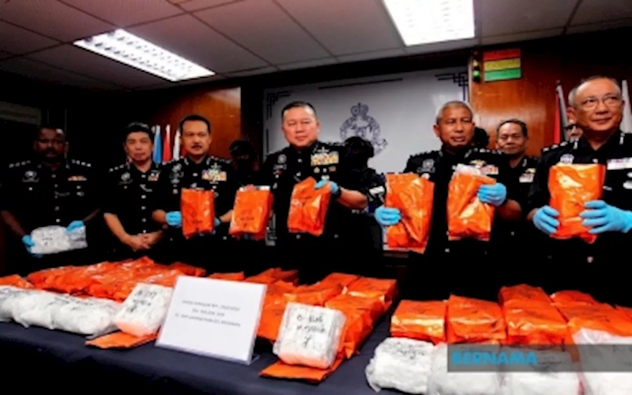 Police cripple drug syndicate with two arrests, 51kg meth worth RM2.57m seized