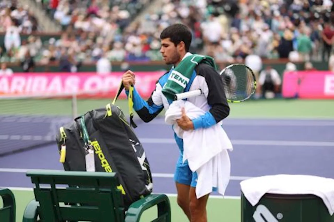 Laga Carlos Alcaraz vs Jannik Sinner di Semifinal Indian Wells Dilanjutkan Setelah Penundaan Hujan