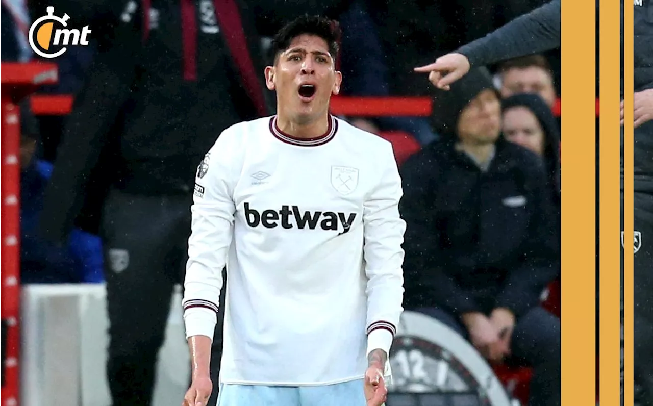 ¡Dura baja! Edson Álvarez se perderá tres de los próximos cuatro juegos del West Ham