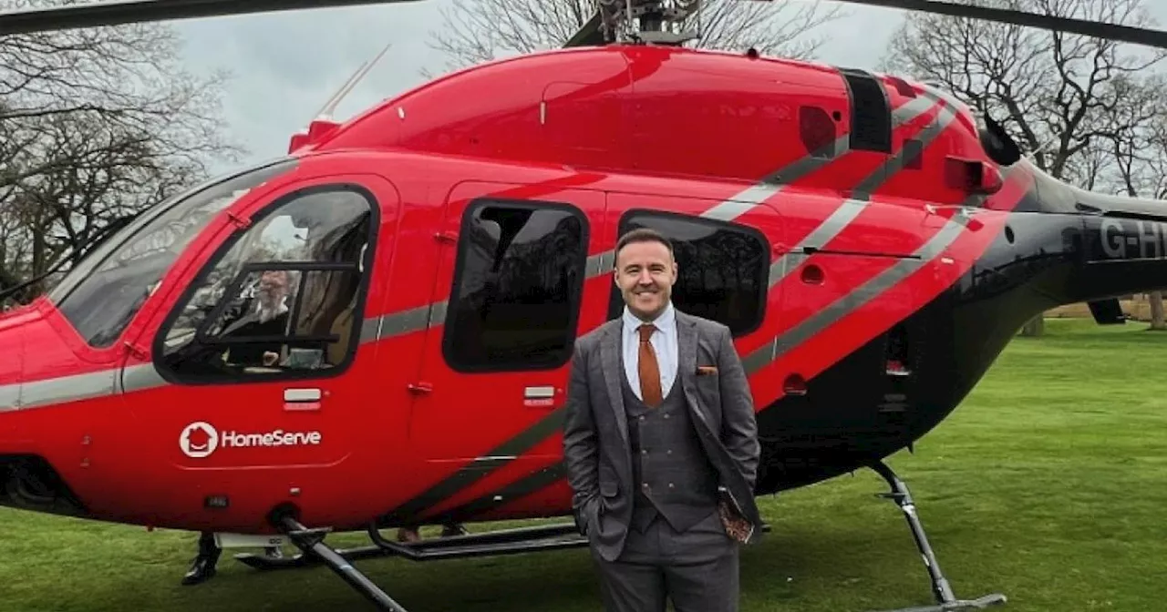 Corrie's Alan Halsall responds to 'chopper' quip as he enjoys the races in style