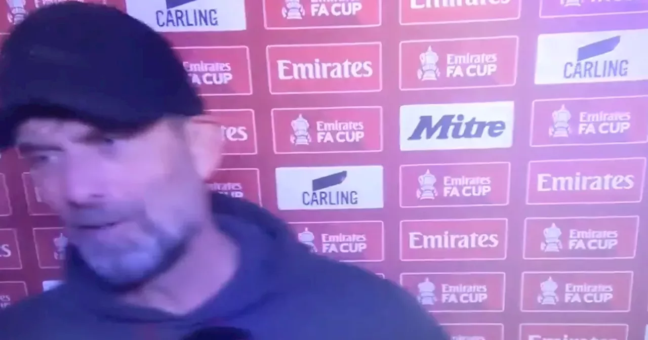 Jurgen Klopp Storms Out of Post-Match Interview After Liverpool's Defeat to Manchester United