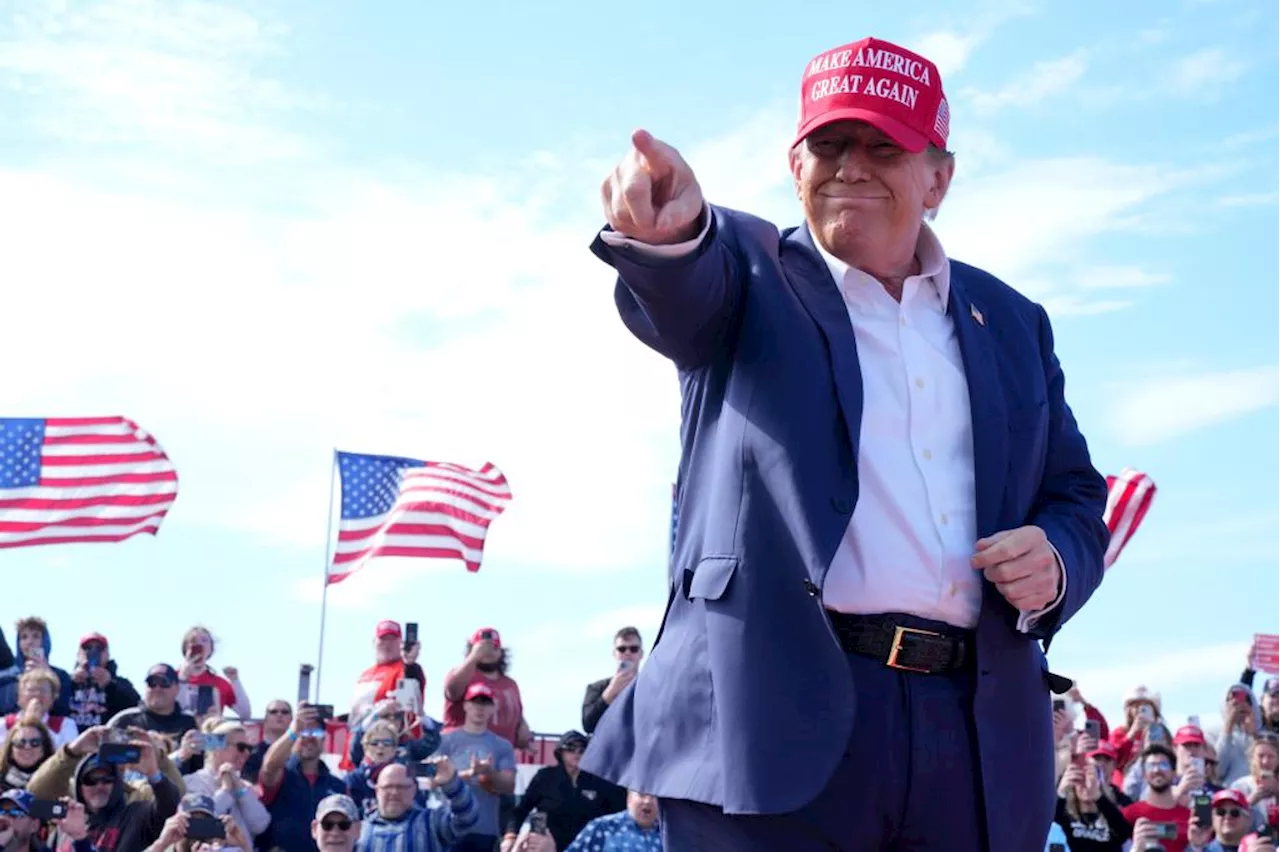 Trump ramps up dark rhetoric in Ohio stump speech for Senate candidate Bernie Moreno