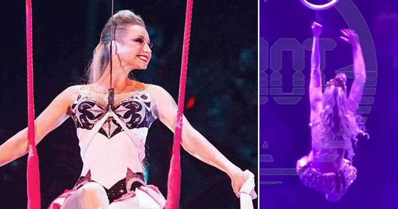 Acrobat plunges 12ft to the ground in circus stunt gone wrong