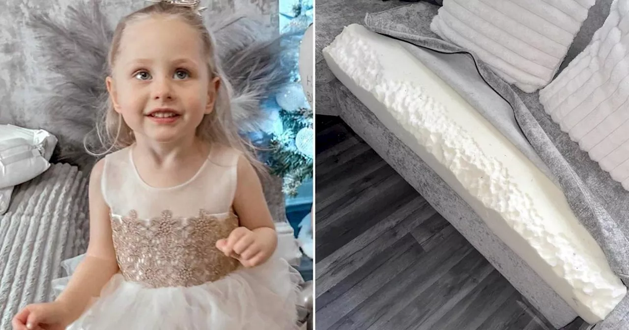 Girl, 3, with rare condition can't stop eating walls, sofa and glass