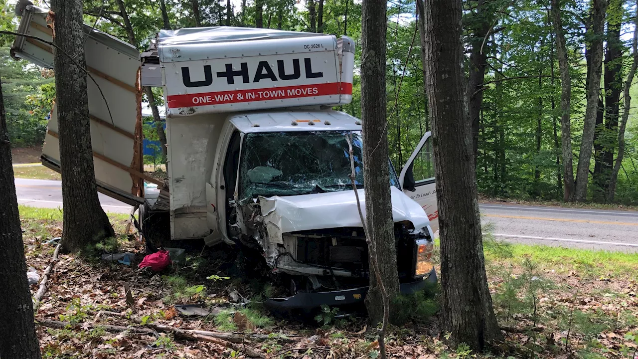 1 Dead After U-Haul Truck Crashes Into Tree in NH