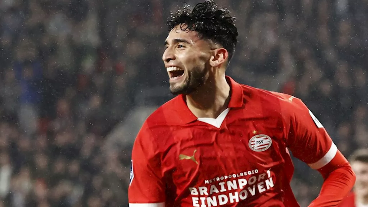 Pepi helpt vermoeid PSV in blessuretijd langs stug FC Twente