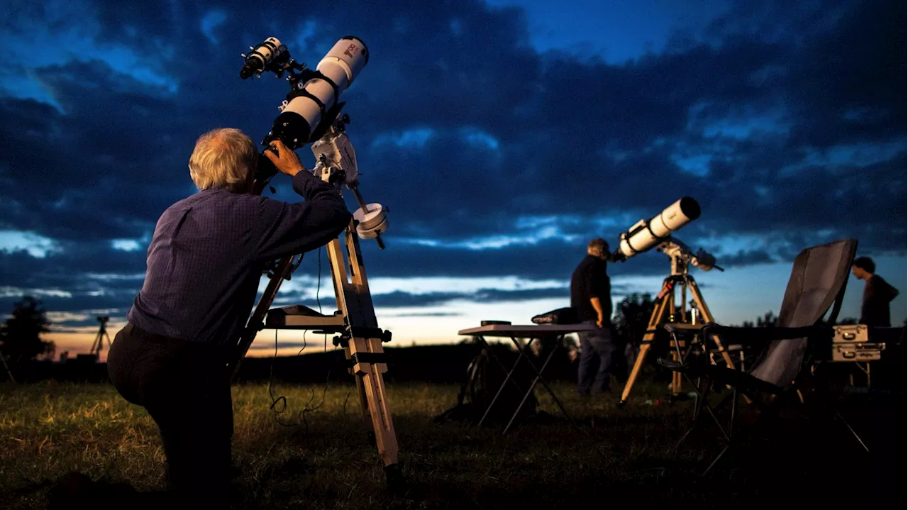 The 'devil comet' is visible in the night sky, and is sticking around for the eclipse