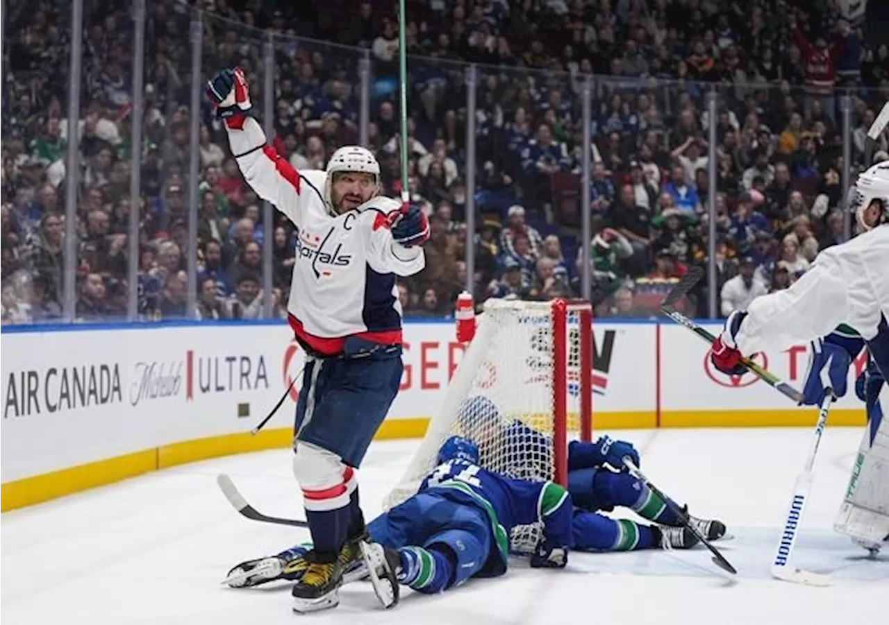 Ovechkin scores as Washington Capitals edge Vancouver Canucks 2-1