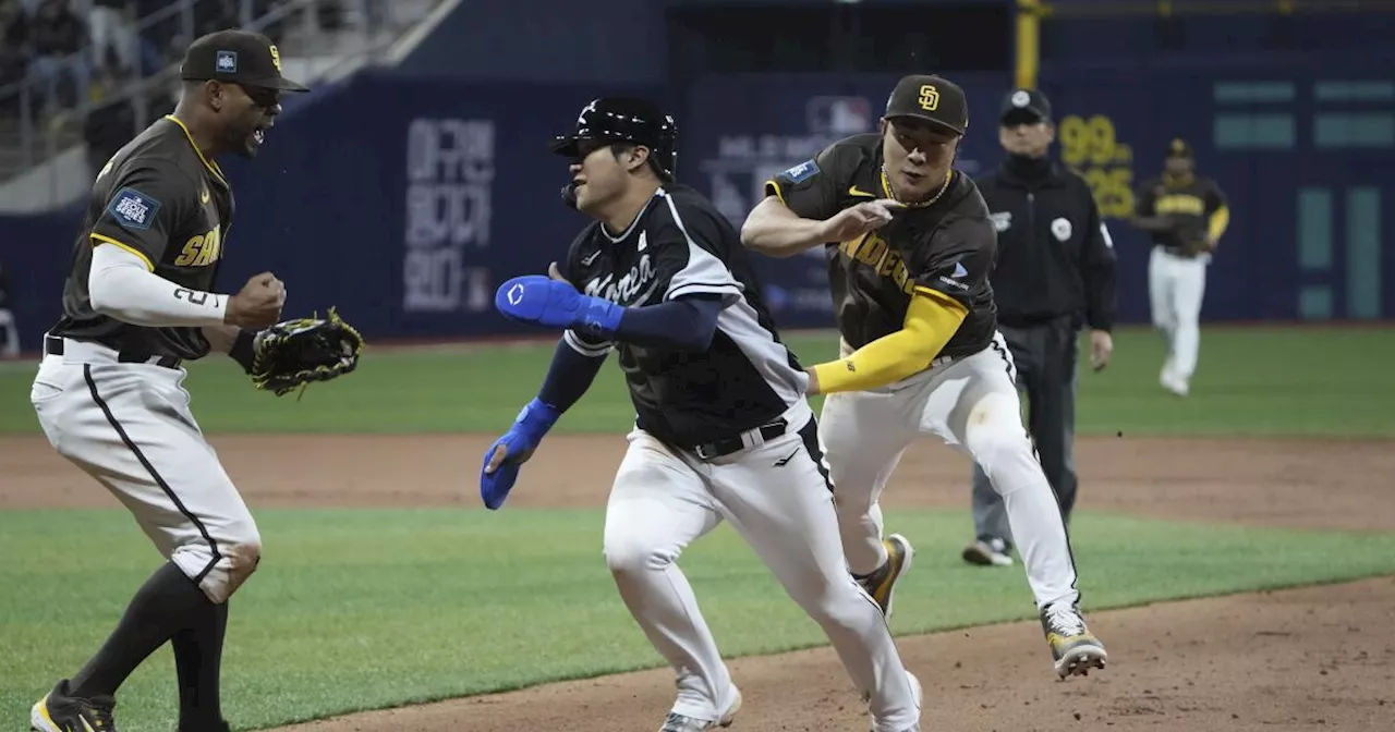 Padres 1, Team Korea 0: Jackson Merrill has 2 hits, 8 pitchers combine on shutout