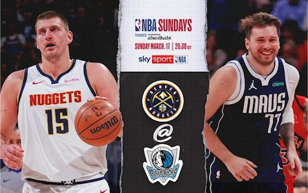 NBA, Doncic vs. Jokic: Dallas-Denver alle 20.30 su Sky Sport NBA e in streaming sul sito