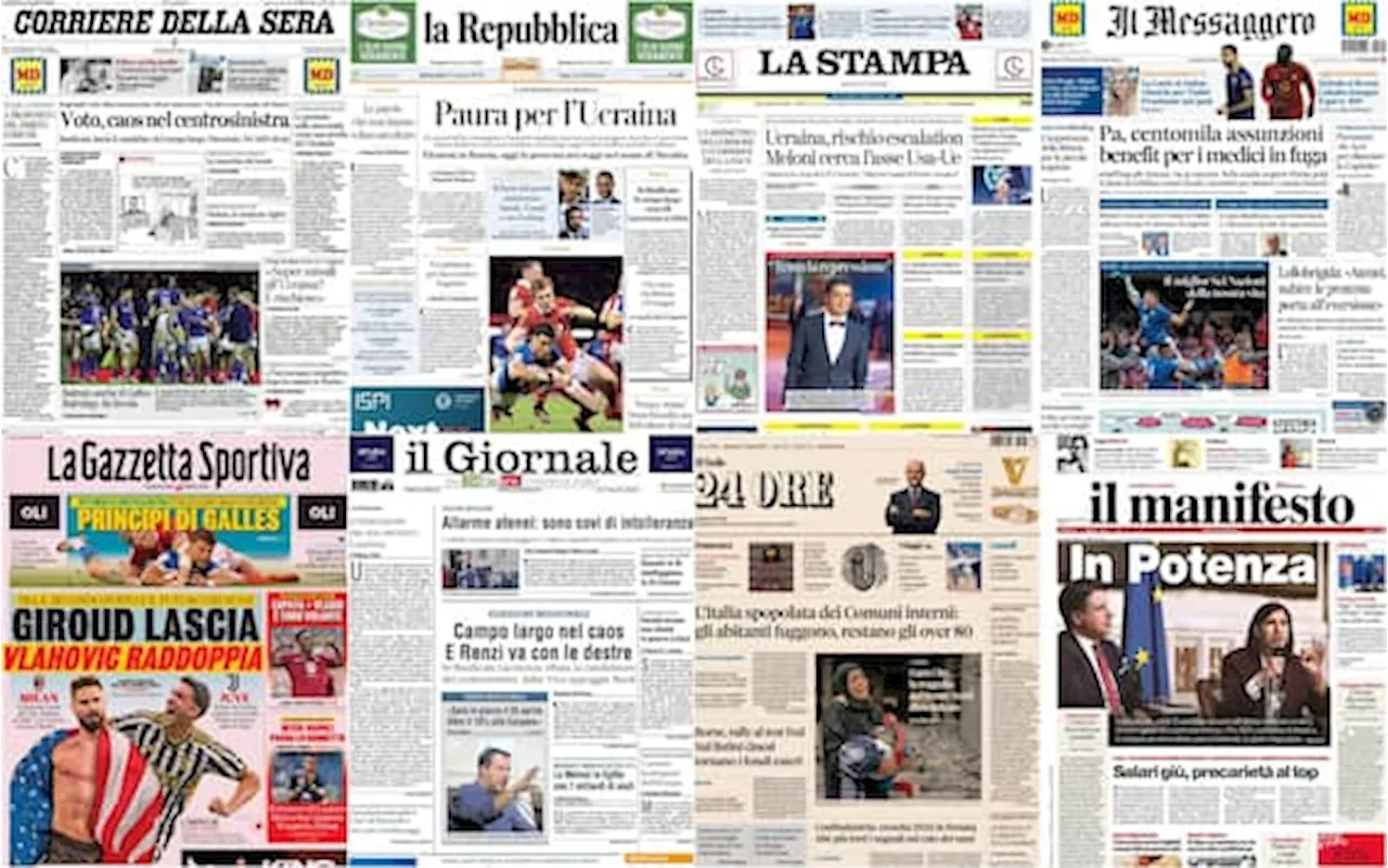 Le prime pagine dei quotidiani di oggi 17 marzo: la rassegna stampa di Sky TG24