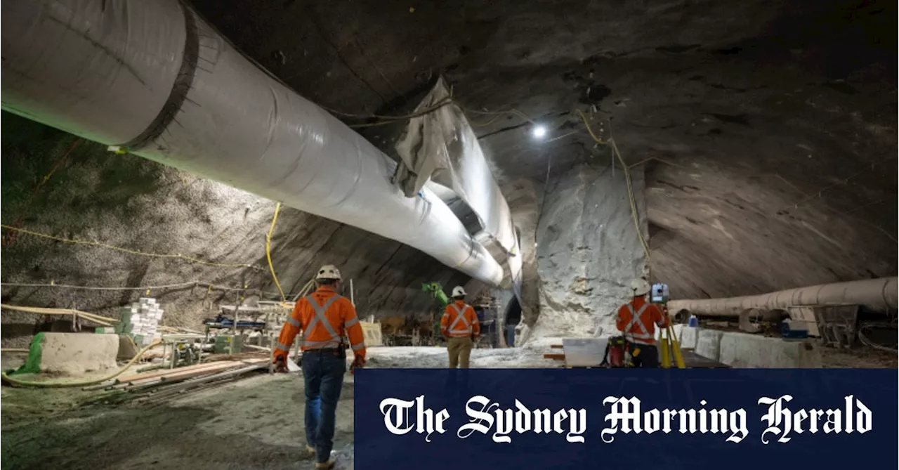 Inside the giant cavern and tunnels for Sydney’s marquee metro station