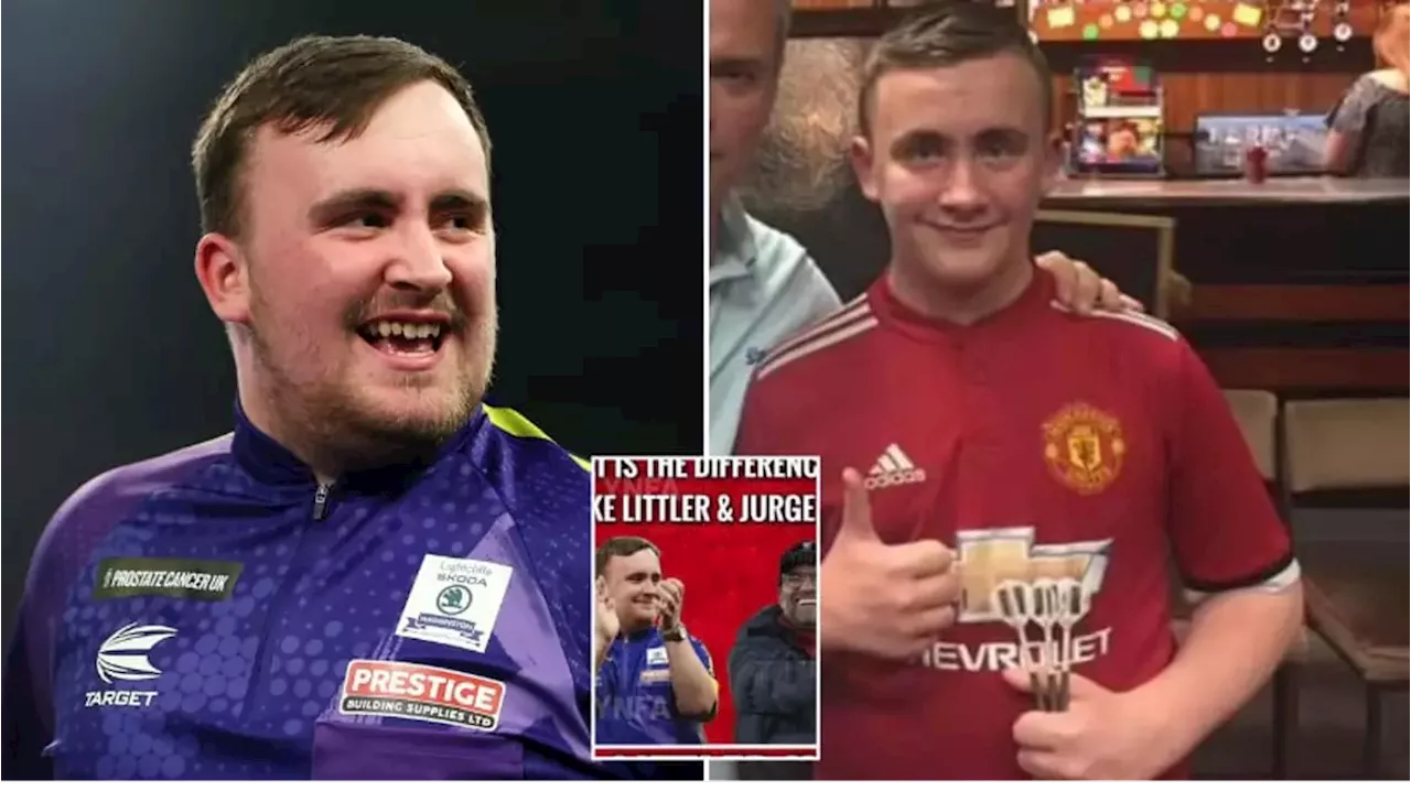 Luke Littler posts brutal 'what's the difference' joke about Jurgen Klopp after Man Utd beat Liverpool