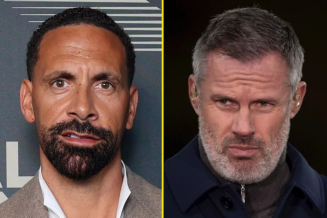 Jamie Carragher bites back at Rio Ferdinand post mocking him after Manchester United’s stunning win over L...