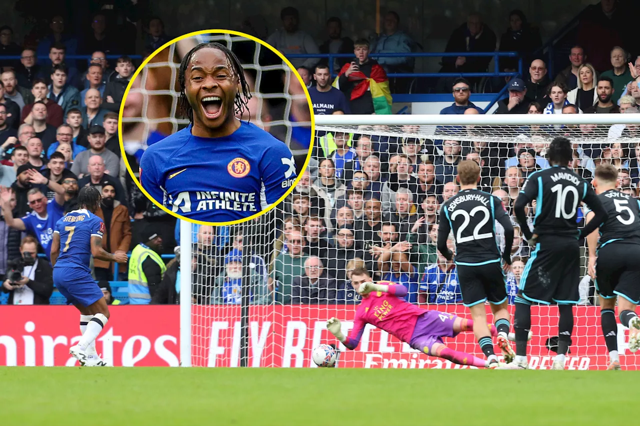 Raheem Sterling booed by Chelsea fans after taking ‘worst free-kick ever’ in woeful game against Lei...