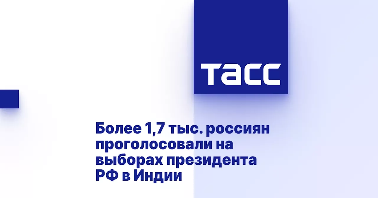 Более 1,7 тыс. россиян проголосовали на выборах президента РФ в Индии