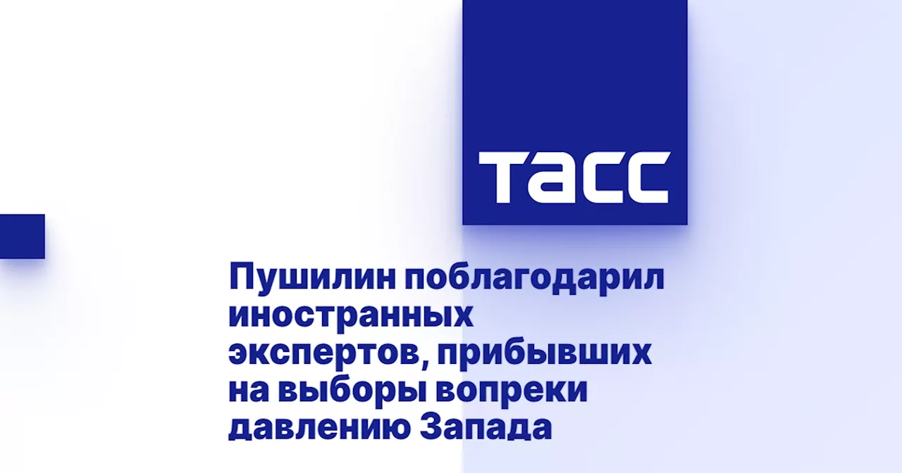 Пушилин поблагодарил иностранных экспертов, прибывших на выборы вопреки давлению Запада