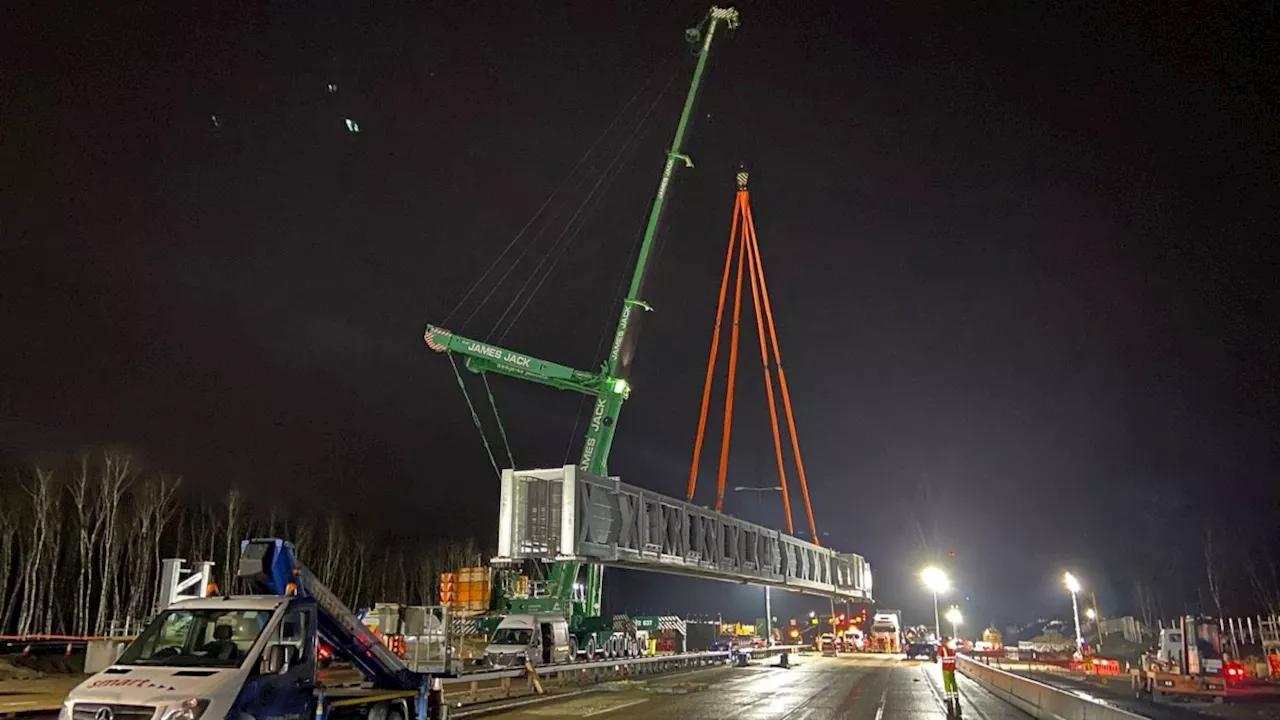 M25 work ‘on schedule’ ahead of Monday morning rush hour