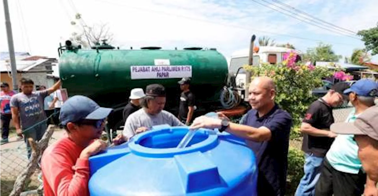 Papar needs at least seven mln litres of clean water daily due to drought