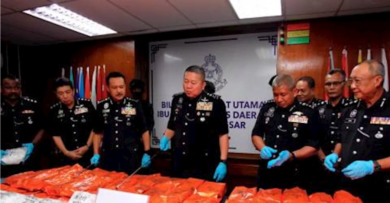 Polis tahan dua lelaki, rampas 51.5 kg syabu bernilai RM2.57 juta