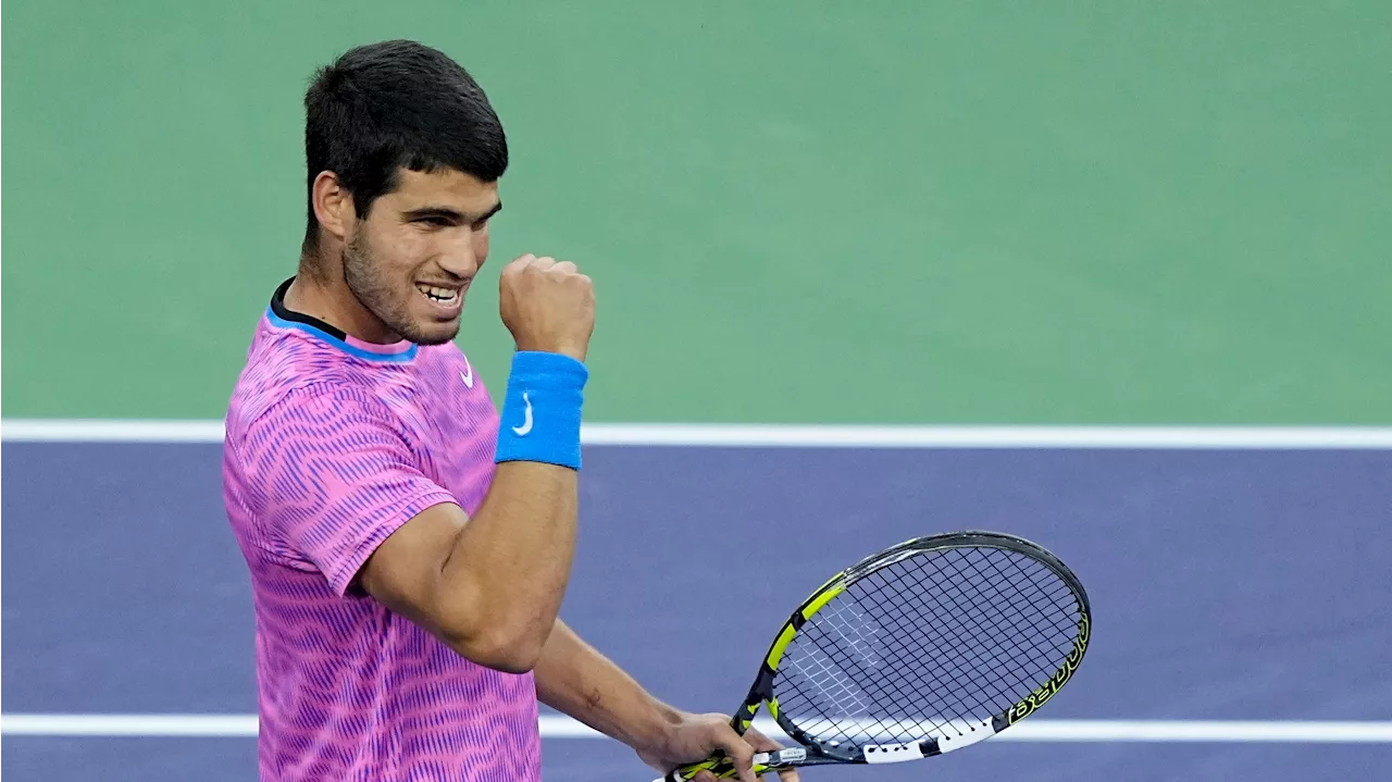 Alcaraz rallies to end Sinner's winning streak, advances to Indian Wells final