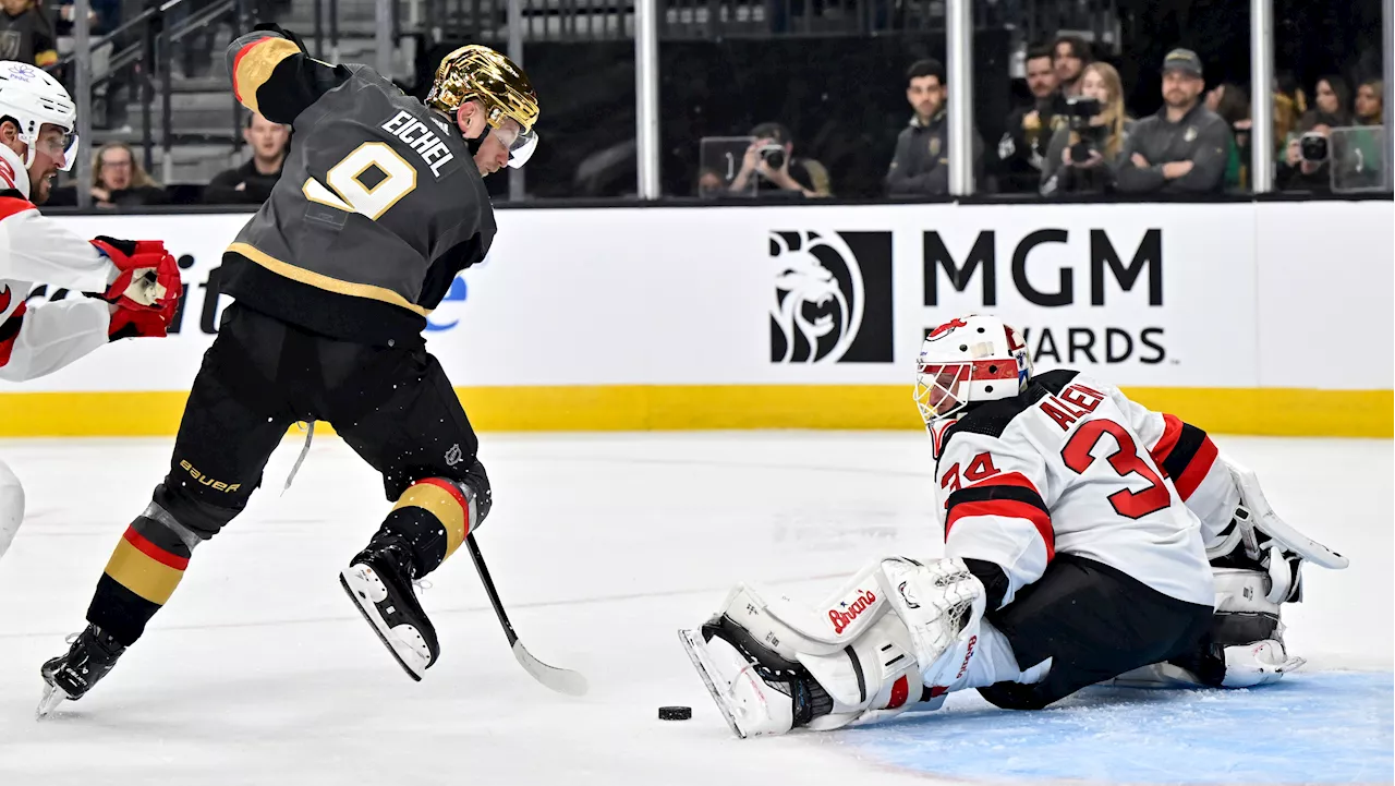 Eichel scores, lifts Golden Knights past Devils