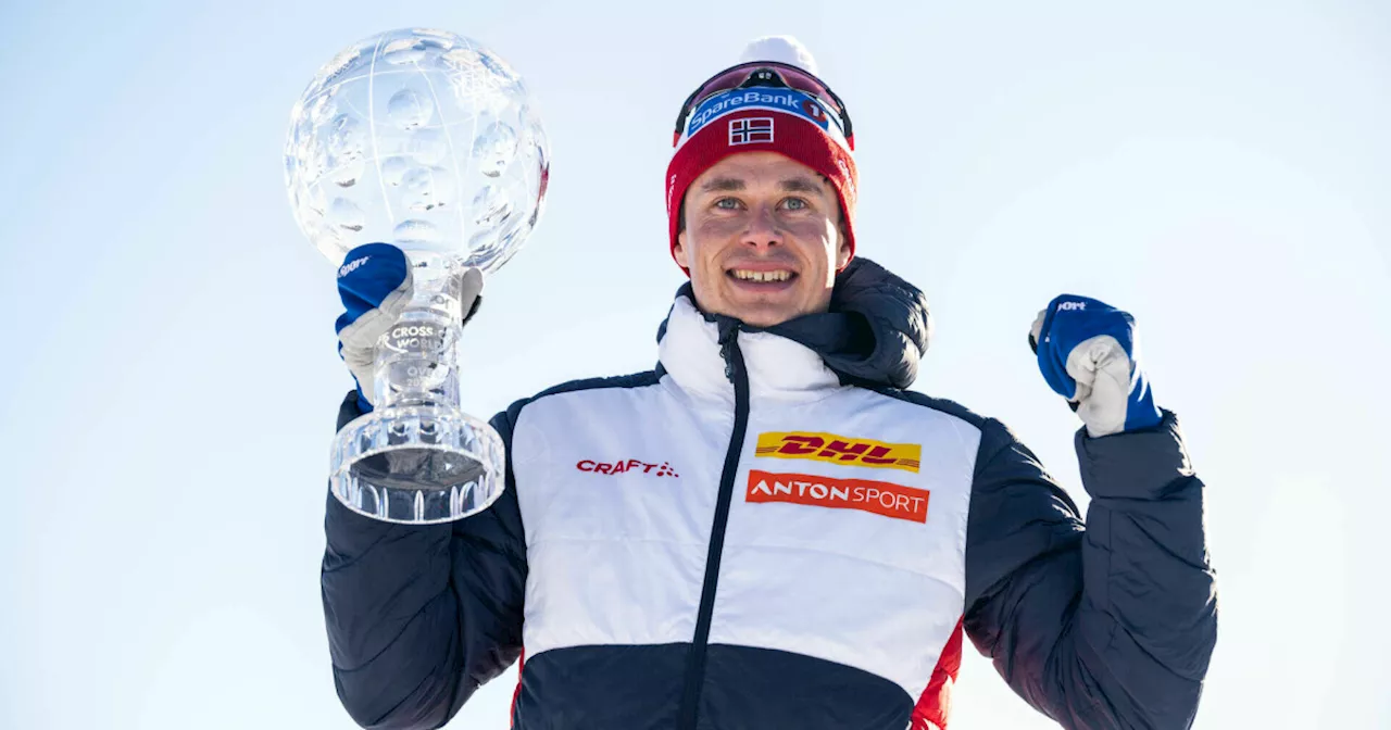 Harald Østberg Amundsen vant verdenscupen sammenlagt foran Johannes Høsflot Klæbo.