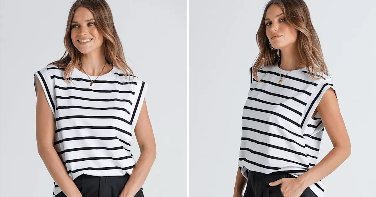 This Cap Sleeve Shirt Is My New Go-To for Running Errands