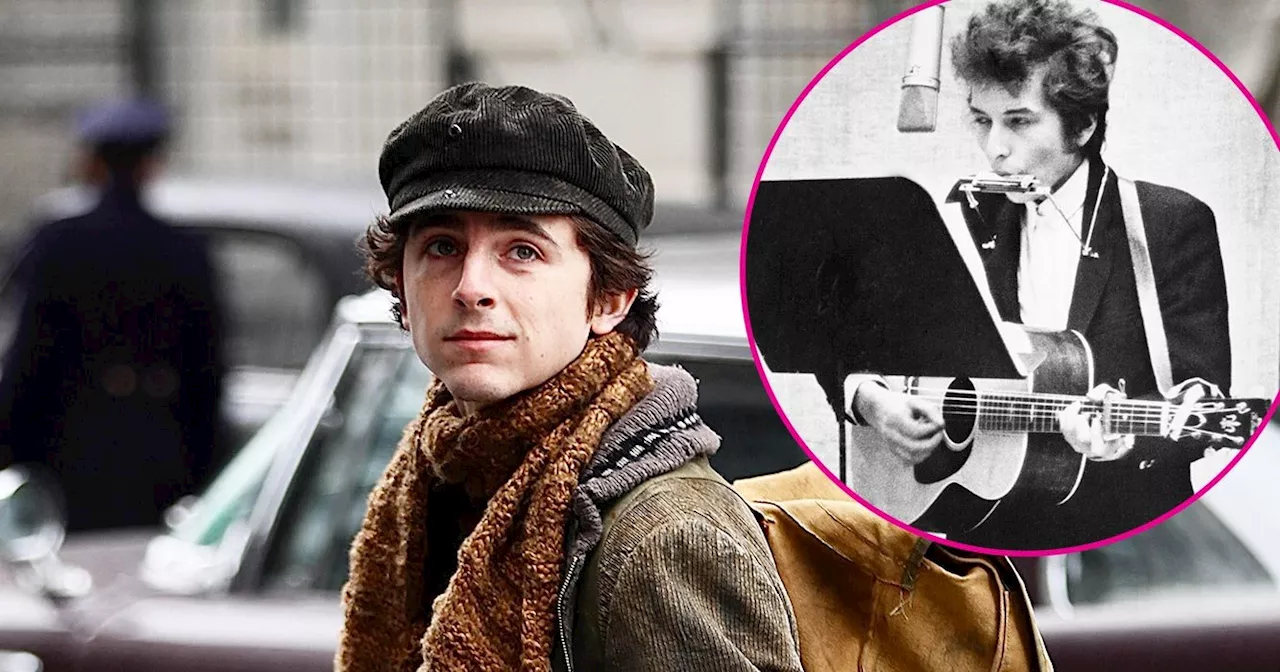 Timothee Chalamet Plays Bob Dylan in 1st Biopic Set Photos