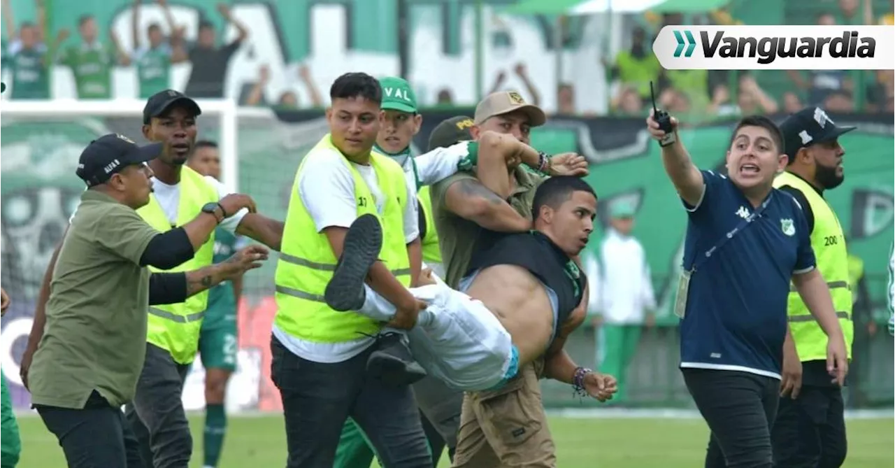 Por riñas e invasión del campo, suspendieron el partido entre el Deportivo Cali y Patriotas