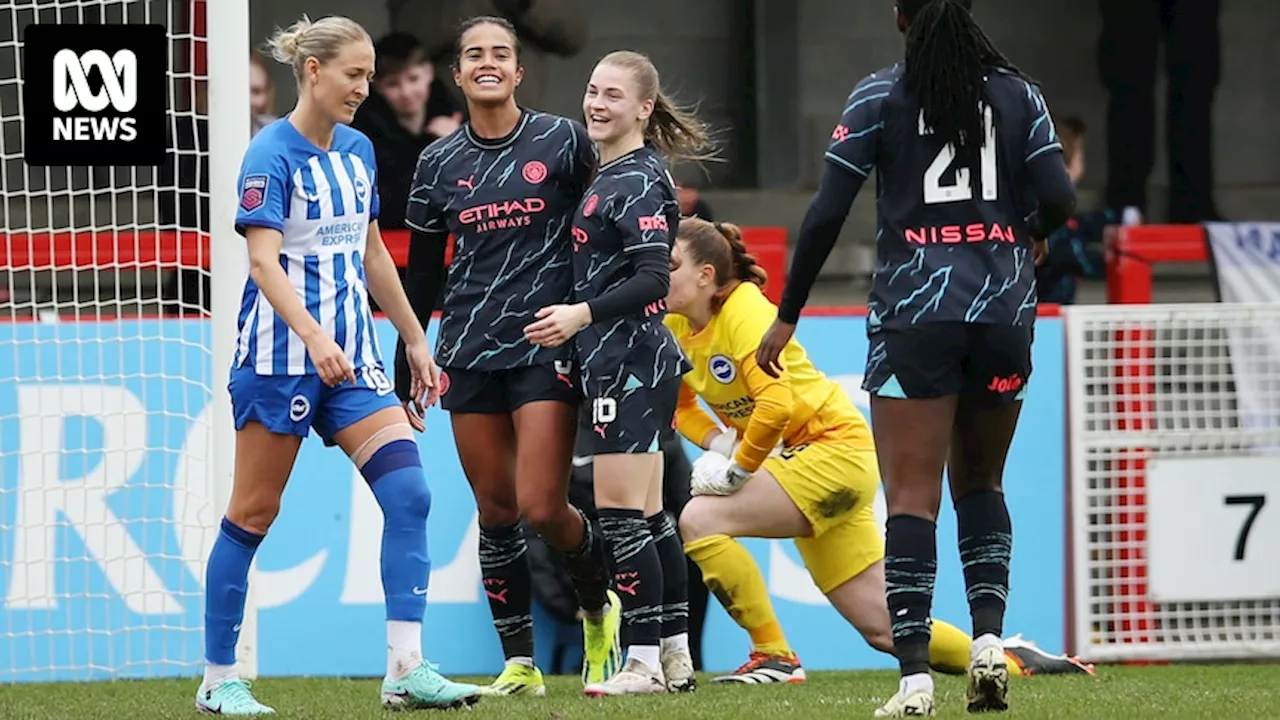 Mary Fowler scores again for Manchester City in WSL as Matildas attacker plays full match