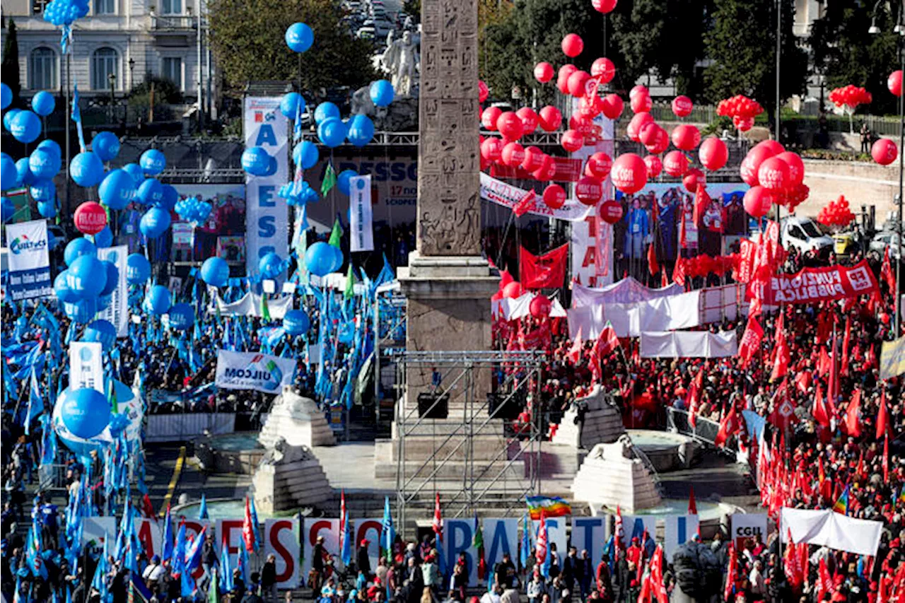 Cgil-Uil, verso sciopero l'11 aprile per la sicurezza e il fisco