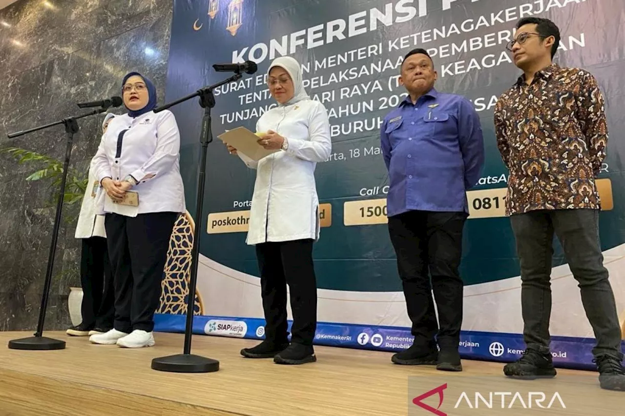 Menaker paparkan syarat pekerja yang dapat terima THR