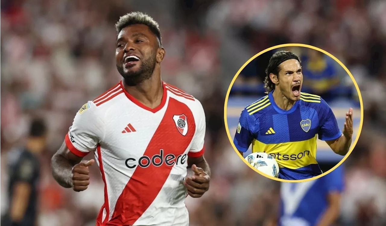 Leyenda de River saltó en defensa de Borja por comparación con Cavani