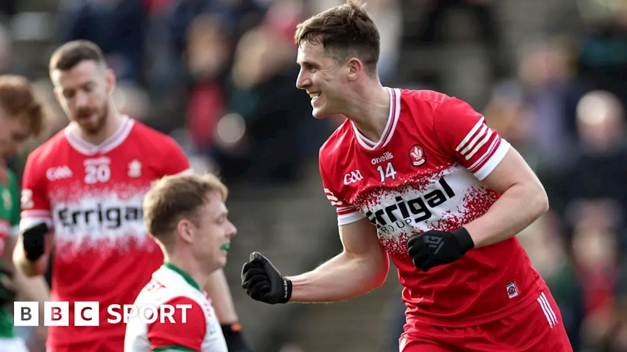 Allianz Football League: Derry win Mayo thriller to edge closer to League final